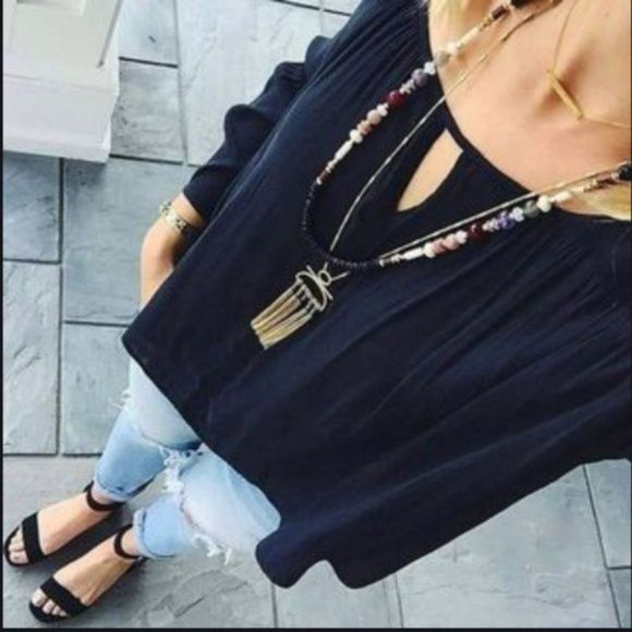 Stella & Dot ~ Genevieve beaded tassel necklace ~ versatile - Picture 14 of 15